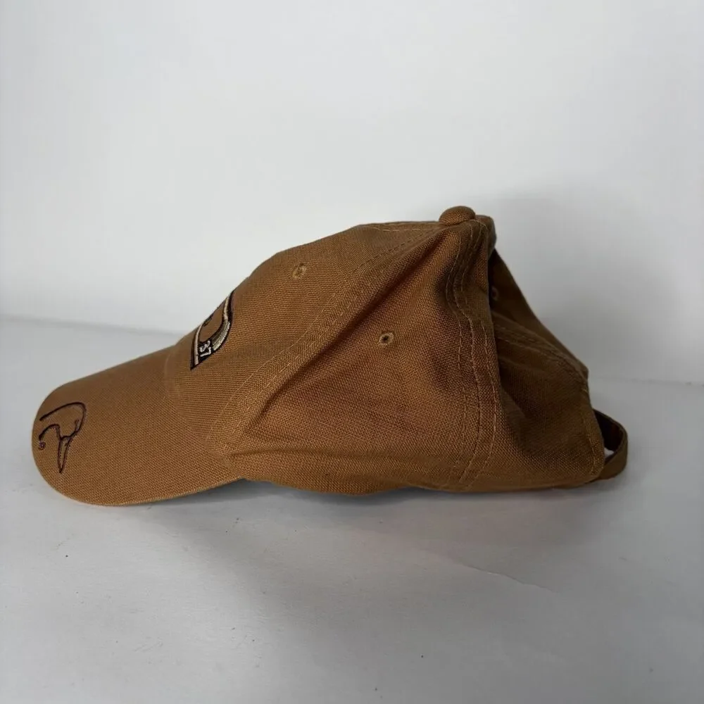 Ducks Unlimited Baseball Cap Hat Brown Tan Embroidered Men Adjustable